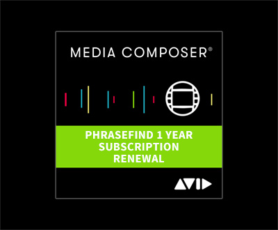 Media Composer PhraseFind 1Y Subscription RENEW