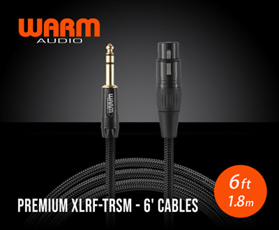 Premium Gold XLRf - TRSm - 6' Cables